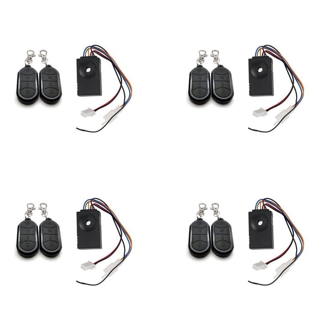4X de Alarma Ebike Control Remoto Dual 36V 48V 60V 72V Accesorios de Alarma Reemplazo Universal de Bicicleta Eléctrica Impermeable
