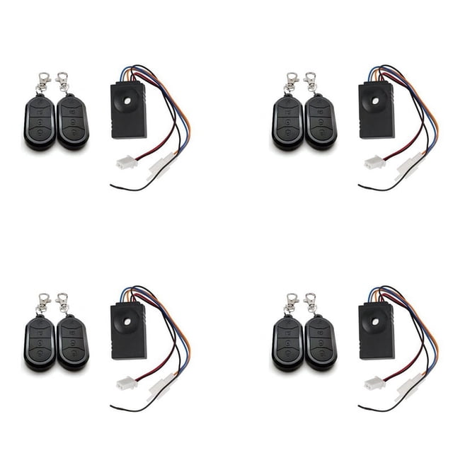 4X de Alarma Ebike Control Remoto Dual 36V 48V 60V 72V Accesorios de Alarma Reemplazo Universal de Bicicleta Eléctrica Impermeable