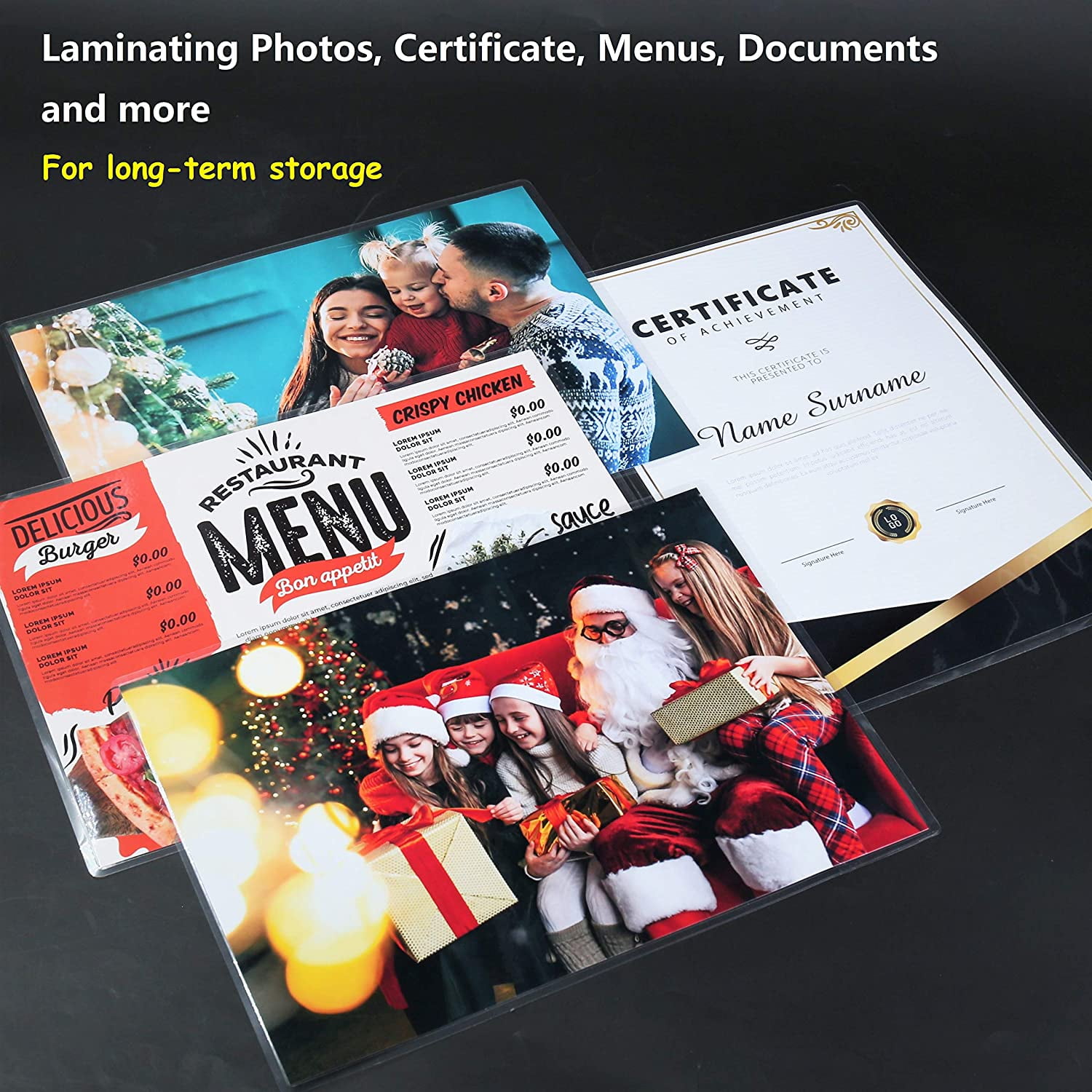 Koala Thermal Laminating Pouches 11.5x17.5 Inches Large for Seal 8.5x11 11x17 Photo Papers Files Documents 55 Sheets 3 Mil