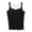 Black, variant on Dealovy Womens Tank Tops with Built in Bra Square Neck Sleeveless Undershirts Soft Comfy Loose Loungewear