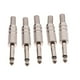 thumbnail image 2 of Paquete de 5 conectores de enchufe de tono fonográfico de audio de 6,35 Baoblaze Conector de audio de metal, 2 of 8