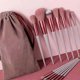 thumbnail image 2 of 13pcs Set Makeup Brushes Tool Kit Handheld Soft Blending Cosmetic Brushes Kit for Face Powder Concealer Brown, 2 of 5
