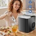 thumbnail image 2 of TINKLE WELL Portable Ice Maker, Countertop Self-Cleaning Machine with Ice Scoop & Basket, Ideal for Home, Kitchen, and Parties, Black, 2 of 7