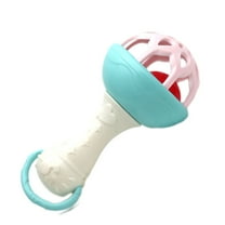 Twfbrm Rattles Toys, Sensory Montessori Learning Toy, Easy-Grasp Handbell with Soft Silicone Teething Toys, Handheld Shaking Rattles Toy Infant Chew Toys Interactive Toys for 0-12 Months