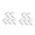 thumbnail image 4 of Raindrops 10 Pcs  Violin Shaped Pendant Musical Instrument Key Chain Pendant Key Decor, 4 of 8