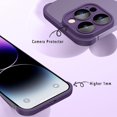 thumbnail image 3 of for iPhone 15 Pro Max Frameless Bumper Case with Camera Lens Protector, Slim Fit No Back No Frame Design TPU Bumper Compatible with MagSafe Excellent Heat Dissipation (Purple), 3 of 14