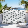thumbnail image 3 of Outdoor Waterproof Throw Pillow Covers Set of 2 Palm Trees Decorative Pillowcases Square Outdoor Pillows Cushion Case 16x16 Inch Tropical Plant Coconut Patio Pillows for Couch Sofa Bed Garden, 3 of 9