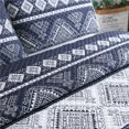 thumbnail image 4 of Bohemian Geometric Small Flora Quilt Set King (103x90 Inch), 3 Pieces(1 Geometric Boho Quilt and 2 Pillowcases), Bohemian Reversible Bedspread Microfiber Coverlet Sets All-Season, 4 of 5