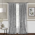 thumbnail image 3 of Simple Elegance by Ben&Jonah Joy Criss-Cross Window Curtain Panel - 50"W x 63"L Grey, 3 of 5