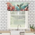 thumbnail image 3 of Floral Hummingbird Curtains Valances for Home Decor Spring Flower Romantic Watercolor Natural Window Valance for Bedroom Bathroom Living Room Dining Room Valances Set 54 by 18 in, 1 Panel, 3 of 6
