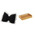 thumbnail image 1 of Bonito cojín con forma de lazo, cesta de almacenamiento tejida para cocina, adorno suave, ideal para dormitorio, sala de estar, oficina, regalo de fie, 1 of 8
