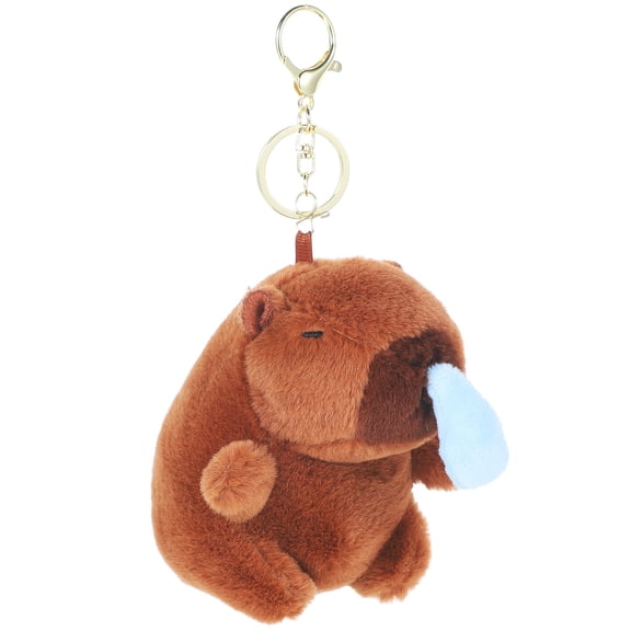 PAMINGONO Capybara Bag Charm Plush Stuffed Animal Keychain for Travel Party Favor 1Set