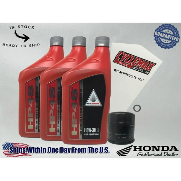 Cyclemax Full Synthetic Oil Change Kit fits 2019-2024 Honda CB500F