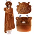 thumbnail image 1 of Sudadera portátil con capucha Mewaii Highland Cow para adultos, 1 of 8