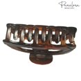 thumbnail image 4 of Parcelona French Elite Medium Covered Spring Tortoise Shell Jaw Hair Claw Clamp, 4 of 8