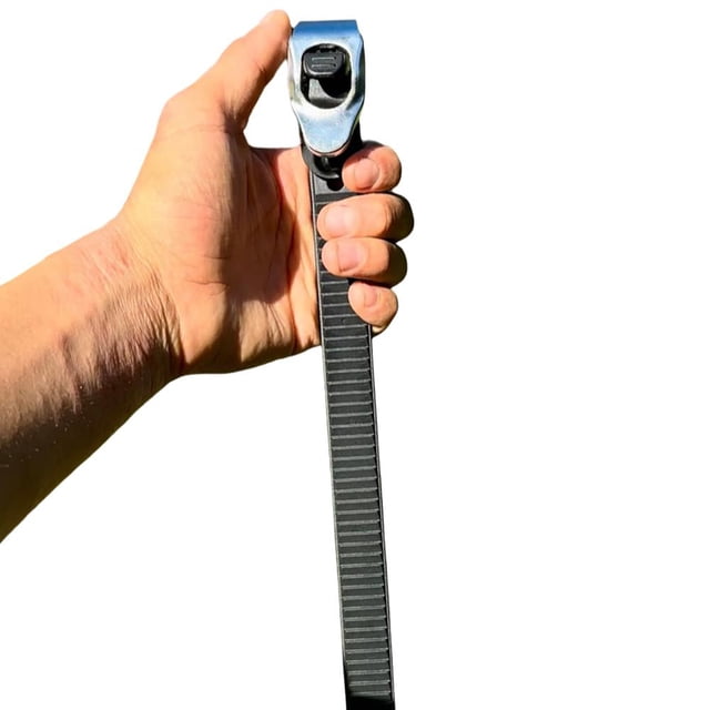 Sangle de Verrouillage - Sangles de Verrouillage Robustes, Sangles de Verrouillage Réutilisables avec Boucles Métalliques Réglables, Sangles de Fixation Industrielles Super-Fortes pour Sécuriser le Cargo et l'Équipement