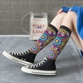 thumbnail image 3 of Lsque Mandala Printed Crew Socks Men's Women's LightWeight Thin Casual Calf Socks ,Knee High Socks,Cotton Socks, 3 of 9