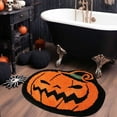 thumbnail image 3 of hengsof Halloween Bathroom Rugs, Farmhouse Halloween Rugs for Bathroom Decorations for The Home, Pumpkin Bath Mats, Holiday Cute Pumpkin Decor, 3 of 6