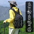 thumbnail image 3 of AUXDIQ Hiking Backpack 12L Lightweight Backpack Travel Daypack for Women Men Black, 3 of 6