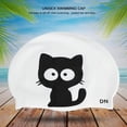 thumbnail image 3 of Sonew Swimming Cap, Swimming Cap for Children,2pcs Unisex Cartoon Pattern Silicone Swimming Cap for Children, 3 of 6