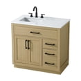 thumbnail image 6 of Elegant Kitchen and Bath Alden 36 Inch Single Bathroom Vanity In Honey Brown, 6 of 10
