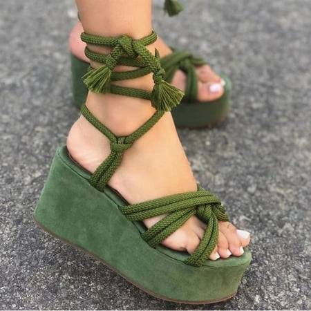

Toe Wedge Sandals And Open Women Heeled High Breathable Summer Strap Heeled Fashion Spring Women s Slipper Women s Bow Tie Slippers Winter Home Slippers for Women Slipper Moccasins Women Womens Memory