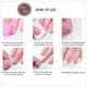 thumbnail image 5 of Uñas postizas brillantes para los pies, uñas acrílicas rosas, uñas postizas cuadradas cortas, uñas artificiales para mujeres, 24 unidades, 5 of 5