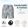 thumbnail image 3 of Lukts Winter Gnome And Snowman Print Mens Swim Trunks Swim Shorts Quick Dry Bathing Suits for Men Beach Shorts Mesh Lining Swimming Trunks ,Bathing Suit-3X-Large, 3 of 6
