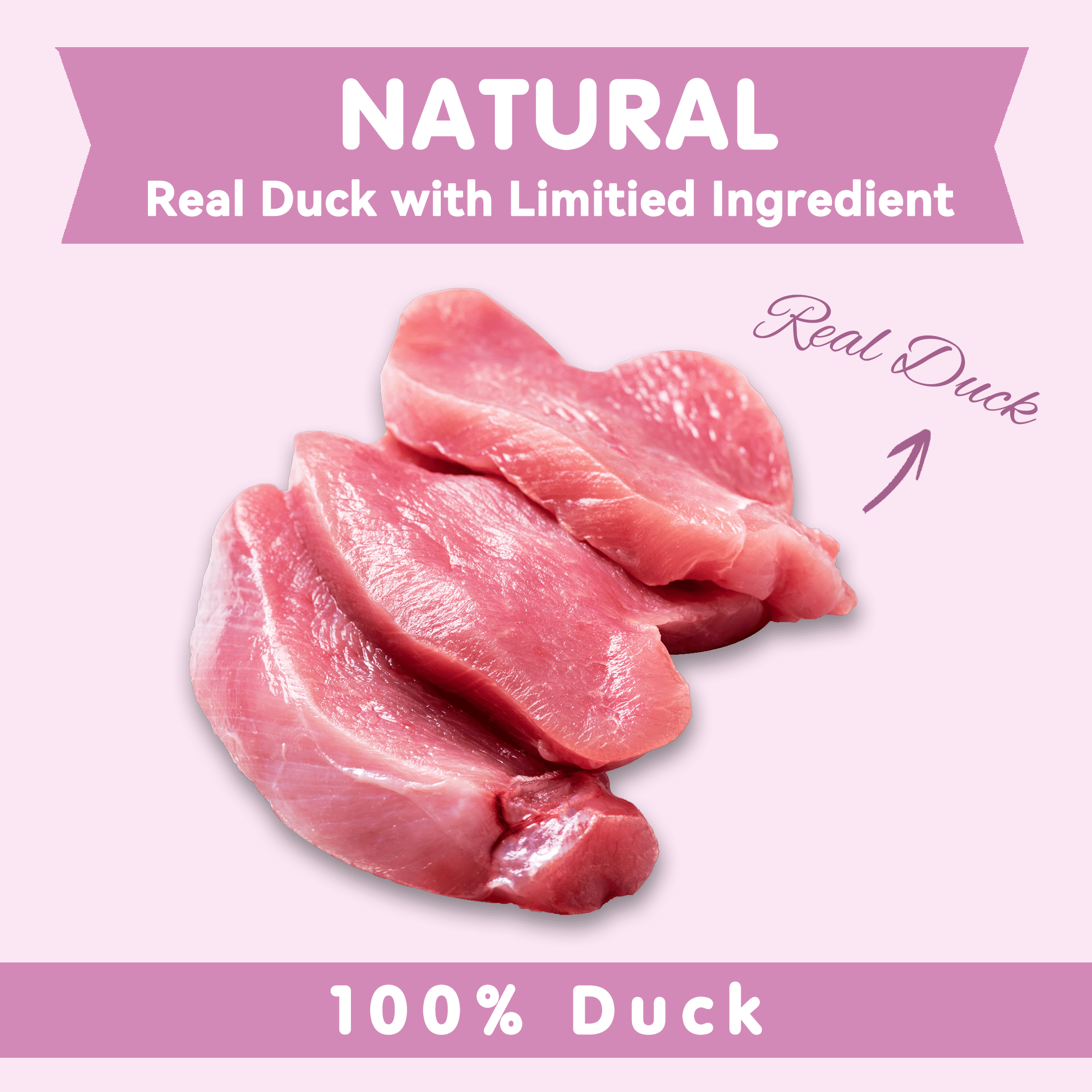 (4 pack) PAWUP Freeze Dried Duck Dog Treats for Small Medium Large Dogs, Single Ingredient, Grain Free, High Protein, Natural Hypoallergenic Snacks, 3.9oz