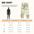 thumbnail image 2 of Salouo American Monuments Print Women's Pajama Pants Casual Loose Sweatpants PJs Flowy Pants Drawstring Palazzo for Women Wide Leg Pants Lounge Pajama -X-Large, 2 of 8