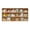 Log Color, variant on ToppiJoy 18 Cube Rectangular Storage Organizer, Solid Wood Bookshelf, Open Book Shelf for Bedroom, Living Room, Office Log Color