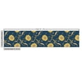 thumbnail image 2 of Ambesonne Sunflower Fabric by the Yard Upholstery, Helianthus Floral Petals, 3 Yards, Dark Sky Blue Mustard, 2 of 4
