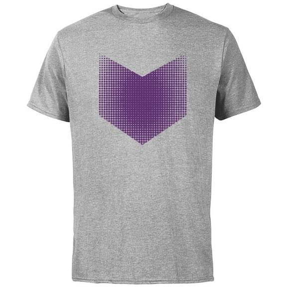 Marvel Hawkeye Series Halftone Purple Arrow - Short Sleeve Cotton T-Shirt for Adults - Customized-Athletic Heather