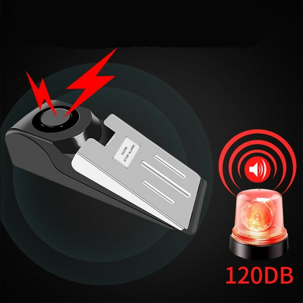 Stainless Steel Door Stop Alarm Traveling Security Door Stopper