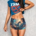 thumbnail image 3 of Fotbe Forest Lake White Horse Shorts Sin Costuras – Shorts Deportivos de Cintura Alta para Mujer, Elásticos para Gimnasio, Yoga, Running o Ciclismo-Large, 3 of 8