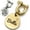 Gold - Irregular, variant on Deep Engraved Pet ID Tag - Custom Solid Brass Waterproof Dog Tag Cat Tag Double-Sided Personalized ID Plate, Rust-Proof Brushed Metal, with Secure Shackle Clasp, for All Pets & Keychains
