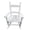 White, variant on Hassch Rocking Chair, Child’s Wooden Chairs for Indoor & Outdoor, Backyard & Patio, Light Pink