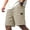 7#a Khaki, variant on Shorts for Men Corduroy Shorts Drawstring Summer Elastic Waist Baggy Casual Vacation Classic Big and Tall Surf Bermudas White L