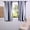 Awning Black & Fog White, variant on PETGLE Room Darkening Curtains for Bedroom, Living Room 50 X 108, BOCH-KC101A-108 (1 Panel) Flambe Blue