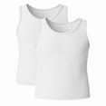 thumbnail image 2 of Camiseta Interior George para Niño, Sin Mangas Blanco Talla 4, 2 Piezas, 2 of 5