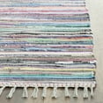 thumbnail image 4 of SAFAVIEH Rag Robynne Striped Cotton Runner Rug, Grey/Multi, 2'3" x 6', 4 of 12