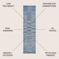 thumbnail image 4 of JONATHAN Y SANTA MONICA 2 x 10 Runner Rug, Sukie Offset Stripe - Blue/Ivory, SMB133D-210, 4 of 10