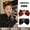 Red+Black, variant on EKE Women’s Hair Clip Vintage Retro Back-Wear Elegant Hair Accessory with Fashion Texture