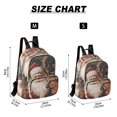 thumbnail image 3 of JIALIOU Mini Backpack Purse for Women Quilted Casual Daypack Small Travel Shoulder Bag, Christmas Santa Claus and Deer, 3 of 7