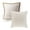 Off White, variant on Decorative Throw Pillow Set, Linen Trimmed Farmhouse & Soft Corduroy Striped Velvet Series Bundle, for Sofa Couch Bedroom, Off White, 18" x 18"