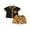 Black, variant on Suealasg Kids Boys Beach Outfits 6M 1T 2T 3T 4T 5T Short Sleeve Geometric Print Button Up T-shirt Tops and Shorts 2Pcs Summer Causal Clothing for Toddler Boy