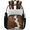 Multicolor 4, variant on Vintage Cowhide Print Clear Backpack for Stadium Events, Transparent Backpacks See Through Plastic Bag for Concerts & Work, Rustic Western Animal Print