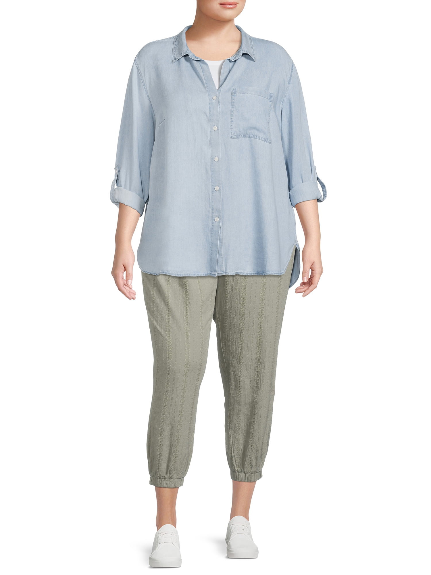 Terra & Sky Women's Plus Size Soft Joggers