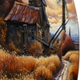 thumbnail image 3 of Designart "Barn Rural Reverie painting" Countryside Oversized Wall Clock, 3 of 5
