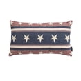 thumbnail image 2 of Luckky Patriotic Flag Lumbar Throw Pillow,Red White Blue Decorative Cushion,Independence Day Accent Pillow,Soft Waist Support Pillow for Sofa,Couch, Bedroom,4th of July Home Decor, 2 of 6